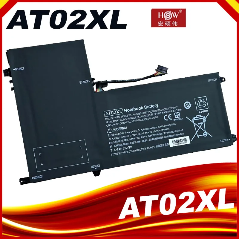 Новый аккумулятор для планшета AT02XL 7 4 В 25 Втч HP ElitePad 900 G1 HSTNN-C75C HSTNN-IB3U HSTNN-DB3U 685368 -1С1