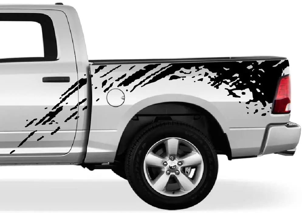 

Bubbles Designs OffRoad Bed Splash Kit Decal Graphic Vinyl Compatible with Dodge Ram 20092017 (Black)