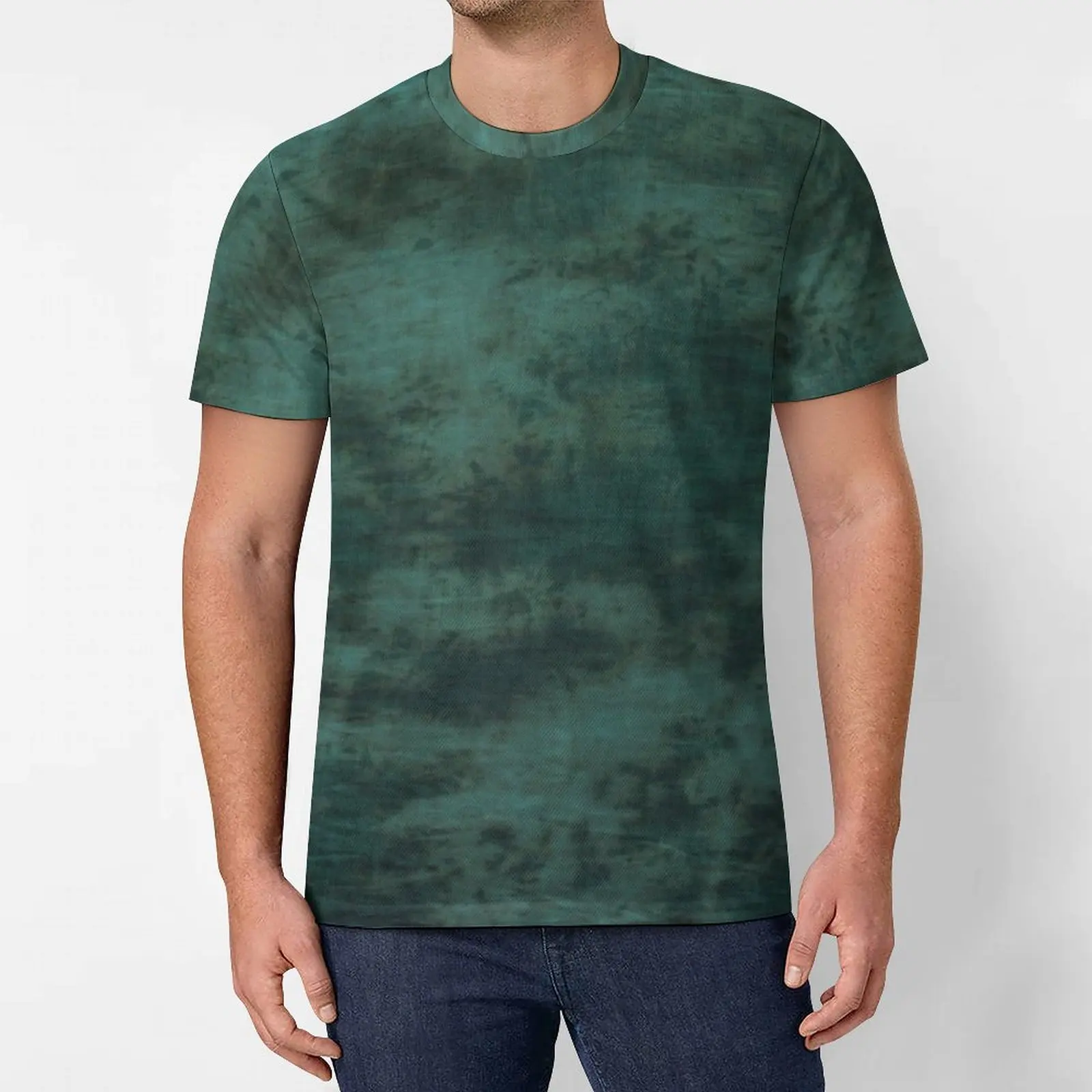 

Футболка мужская оверсайз с коротким рукавом и круглым вырезом