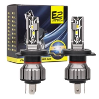 2pcsset h4 led 6000k white bulb for car headlight dc 9v 18v high beam and low beam replacement kit headlight bulbs automotive