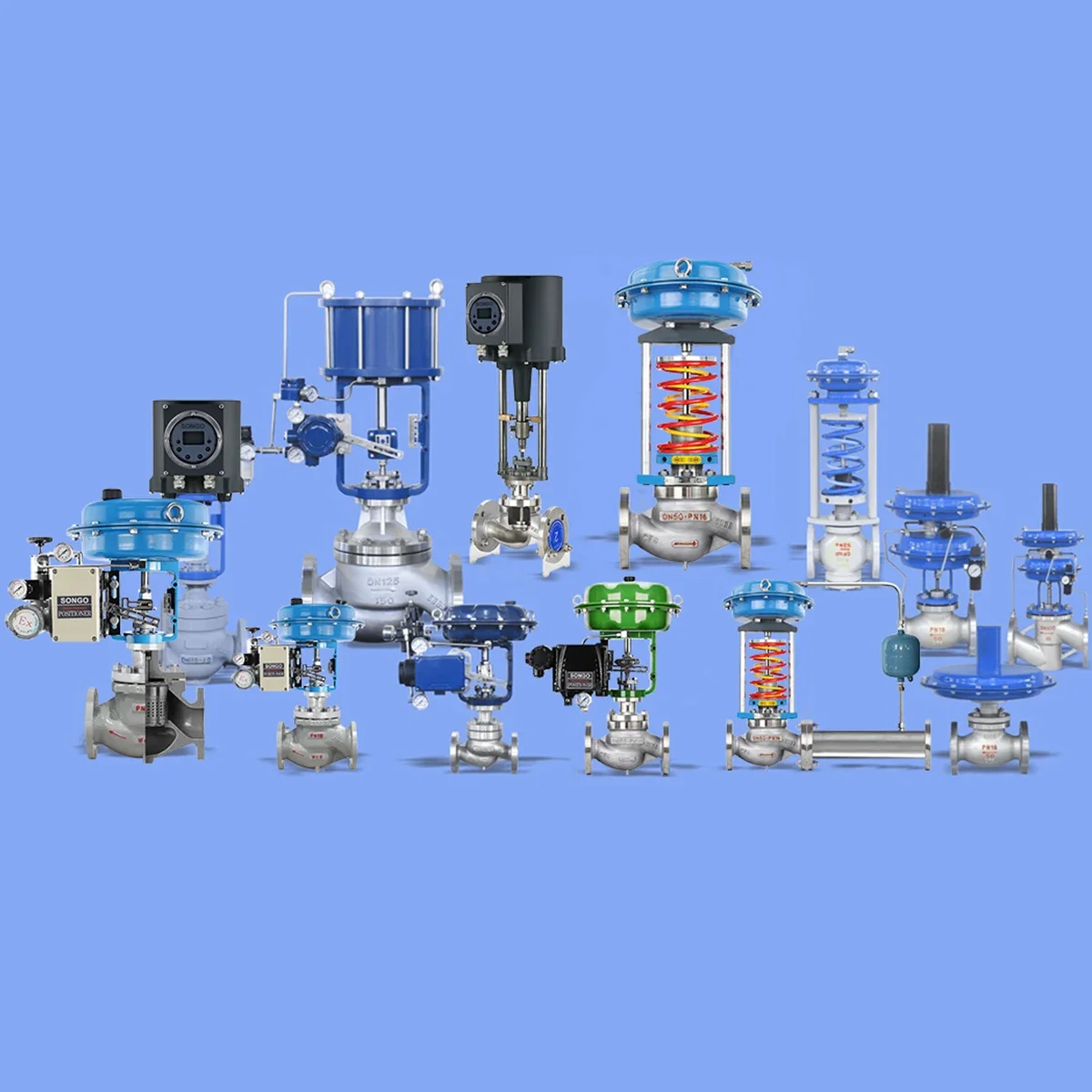 Сильфонный Пневматический Одноместный регулирующий клапан из углеродистой