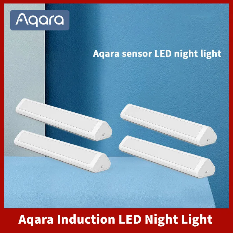 Aqara Induction LED Night Light Magnetic Installation with Human Body Light Sensor 2 Level Brightness 8 Month Standby Time