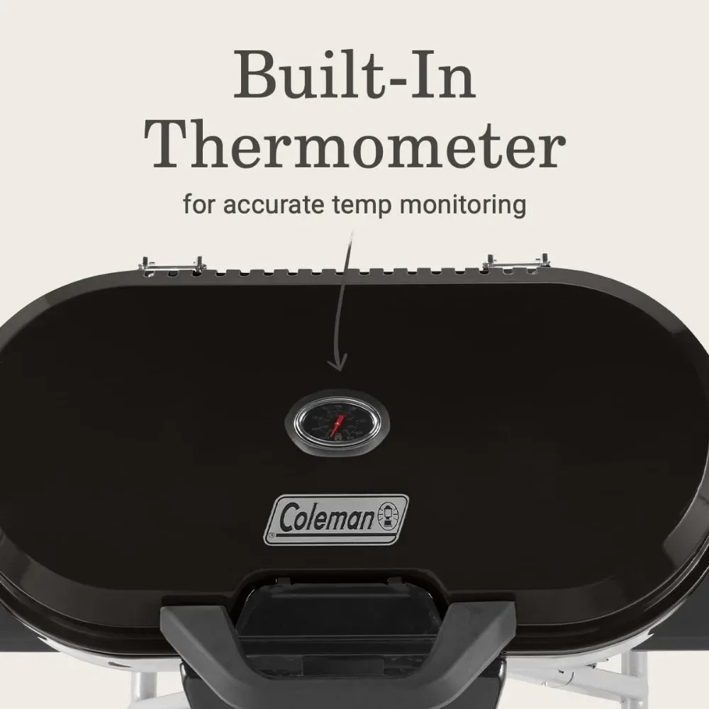 Портативный стоячий пропановый гриль газовый с 3 регулируемыми горелками и