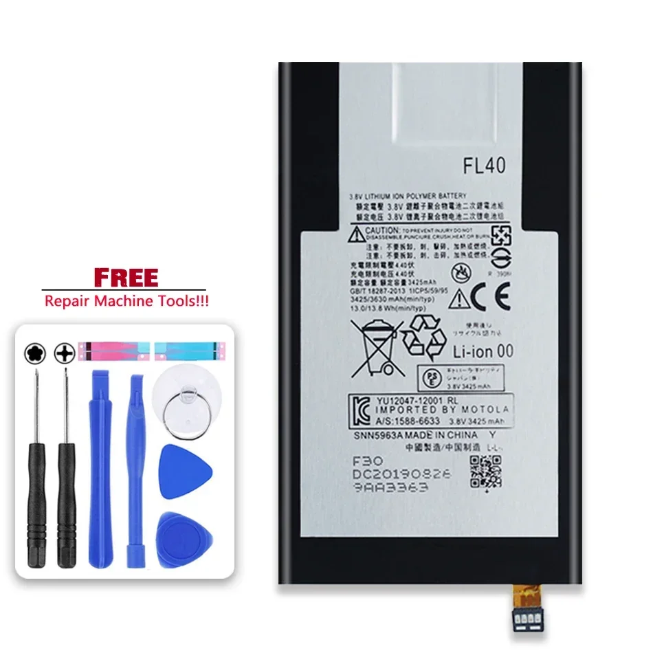 Аккумулятор Kikiss FL40 3630 мАч для Motorola Moto X 3A Play Dual XT1543 XT1544 XT1560 XT1561 XT1562 XT1563 XT1565