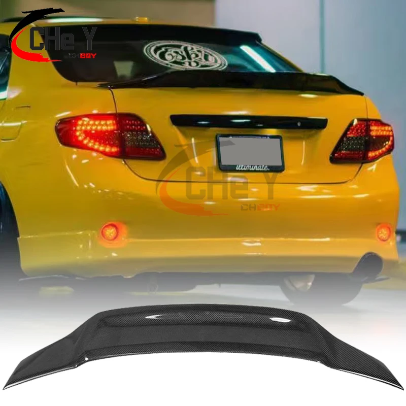 Для Toyota Corolla 2009 2010 2011 2012 2013 100% Настоящее углеродное волокно заднее крыло багажника