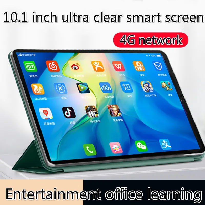 2023 New 10.1 Inch Screen Android 9.0 4G+64GB Tablet Support ZOOM Google Meet 4G Network Wifi Tablet Pc