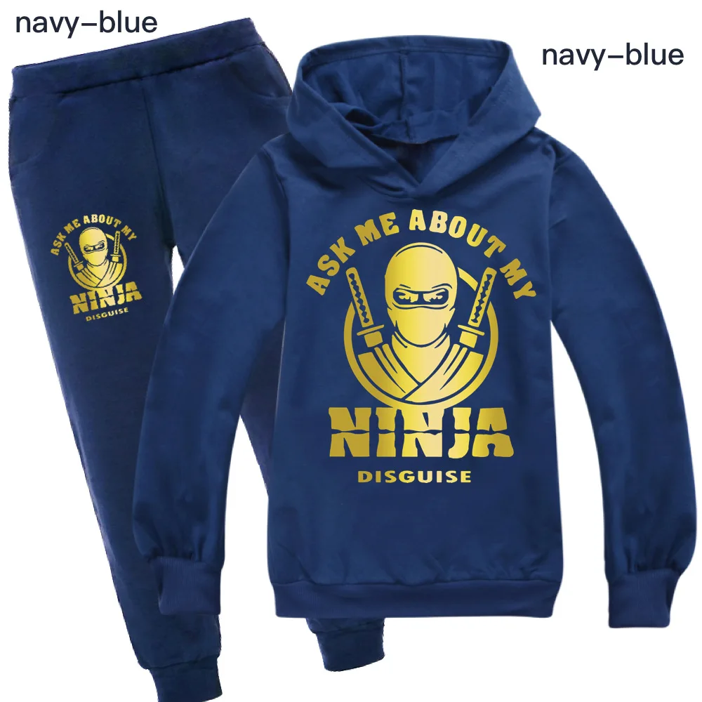 Детская одежда NINJA KIDZ толстовки свитер хлопковый свитшот костюм с мультяшным