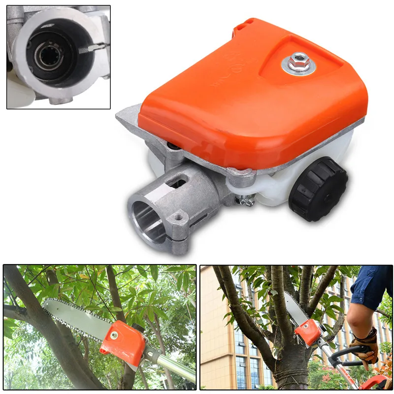 

26mm 9 Spline Chainsaw Bracket Gear Head Grass Trimmer Head Tree Cutter Lawn Mower Part Replacement Power Tool Accessories