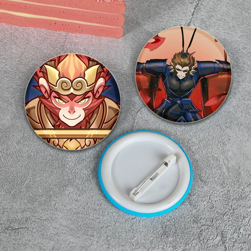 Эмалированные булавки Wukong в виде чёрного мифа китайского аниме брошь ручной