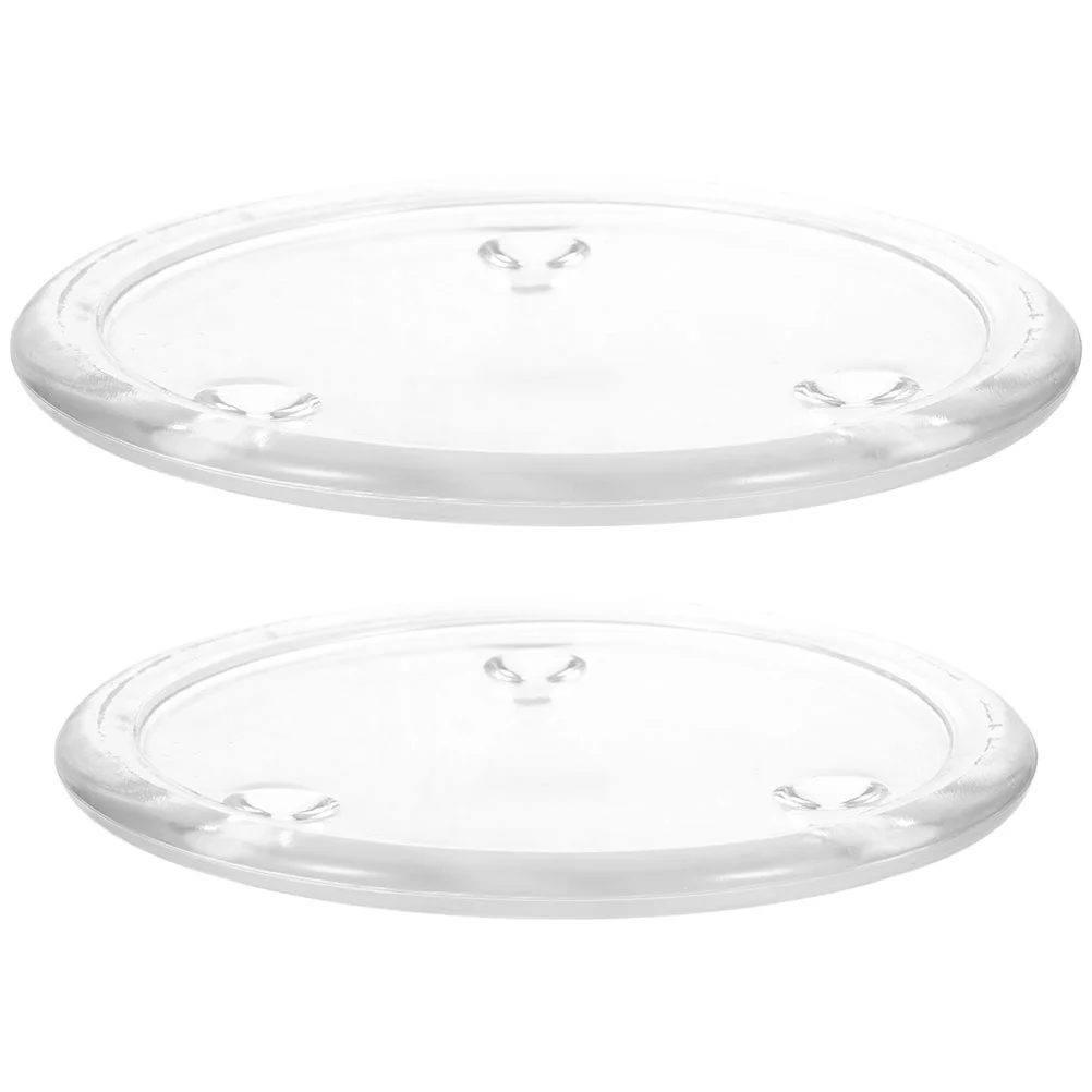 

2pcs Round Plates Holder Trays Centerpiece for Dining Table Wedding