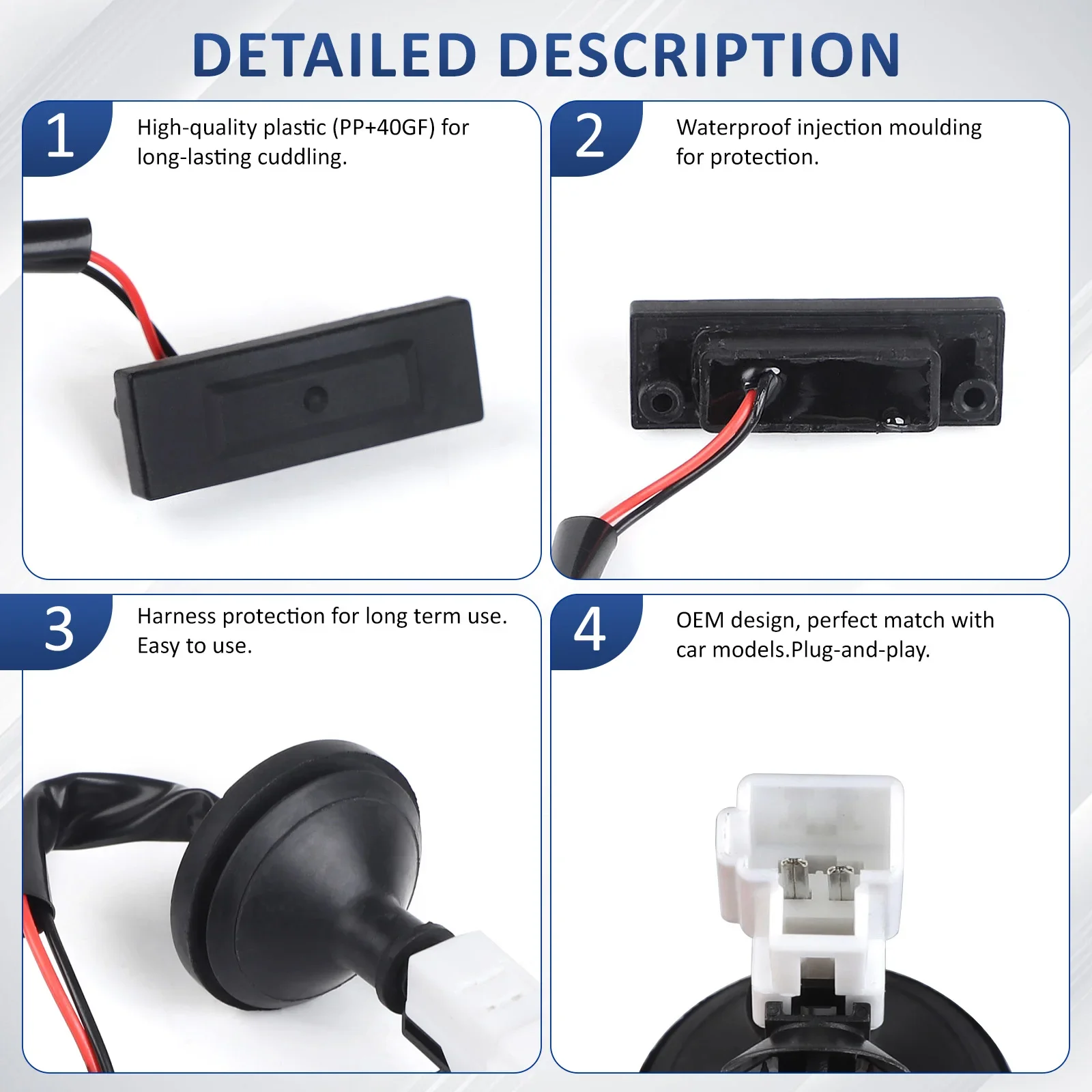 81260-B4000 81260-4X200 Black ABS CaseTrunk Lid Lock Release Switch for Hyundai I10 2013-2021