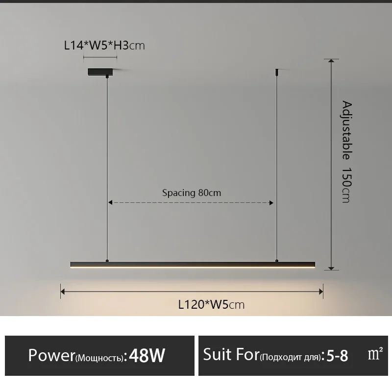 

Подвесной светодиодный светильник JBXZM черный