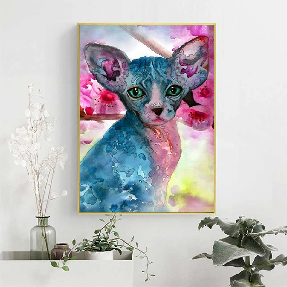 

Набор для рисования по номерам на холсте «Кот»