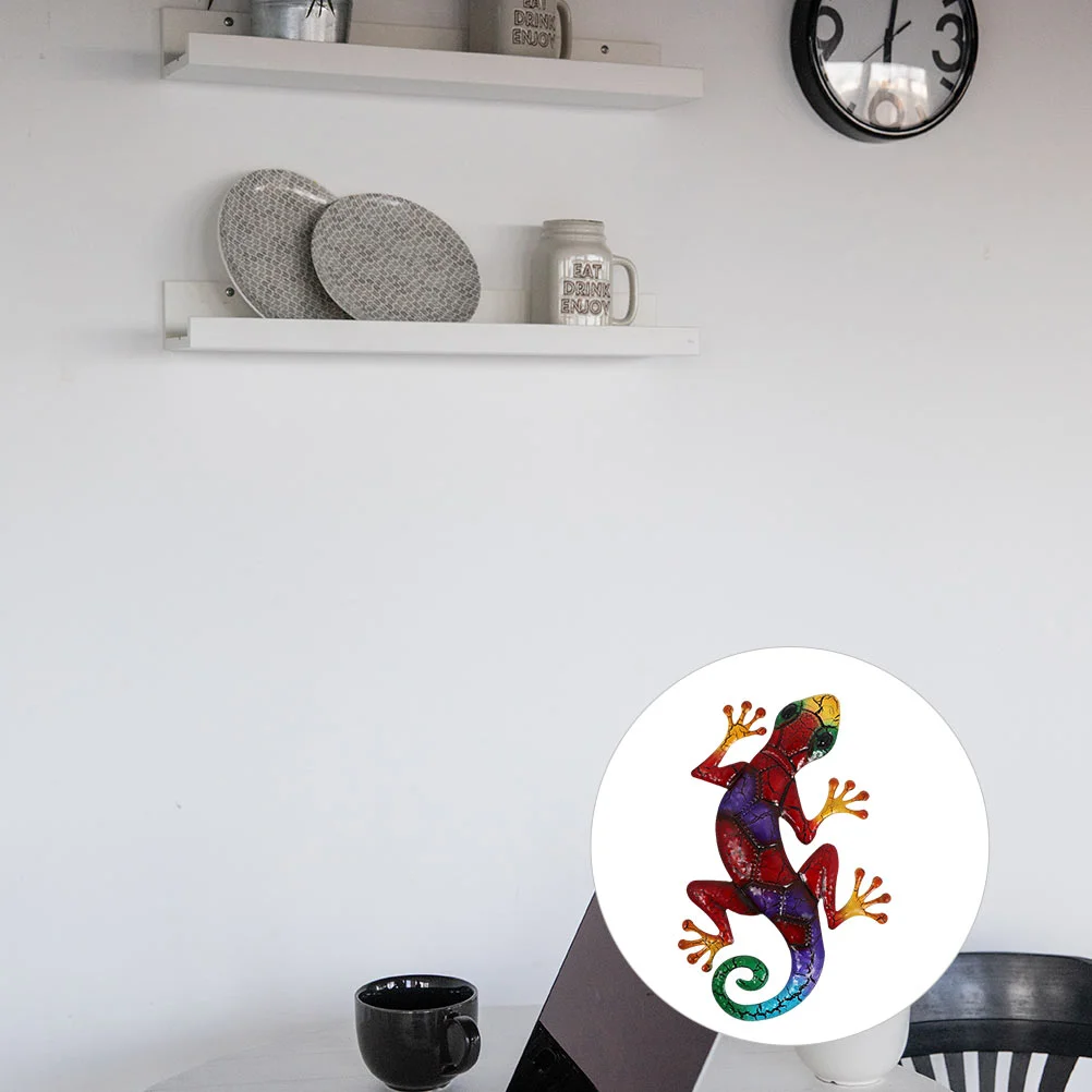 Подвеска Gecko орнамент имитация настенного украшения животное дизайн забора утюг