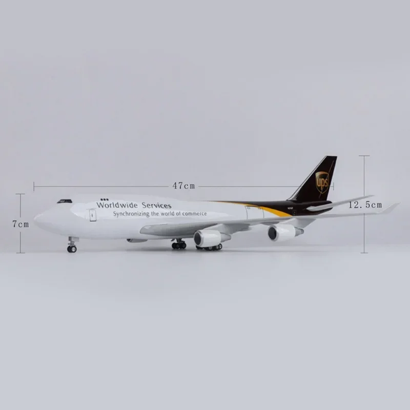 Масштаб 1:157 B747-400 B747 UPS Express Cargo Airlines самолет из смолы пластиковая сборка реплика