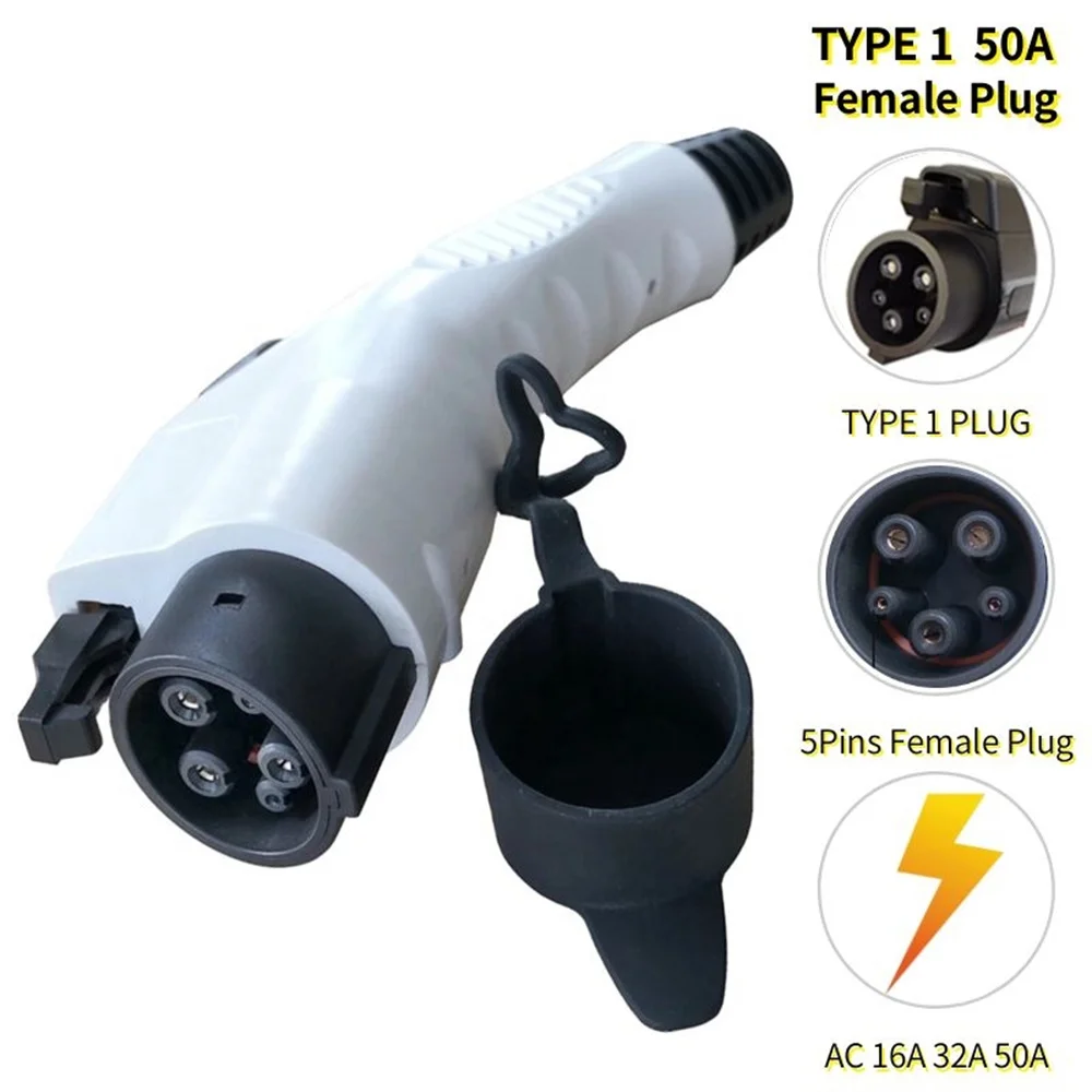 

Level 2 Type 1 Plug Femal Without Cable for EV Electric Car Charging Or Charging Station EVSE 50A SAE J1772 Plug AC Connector
