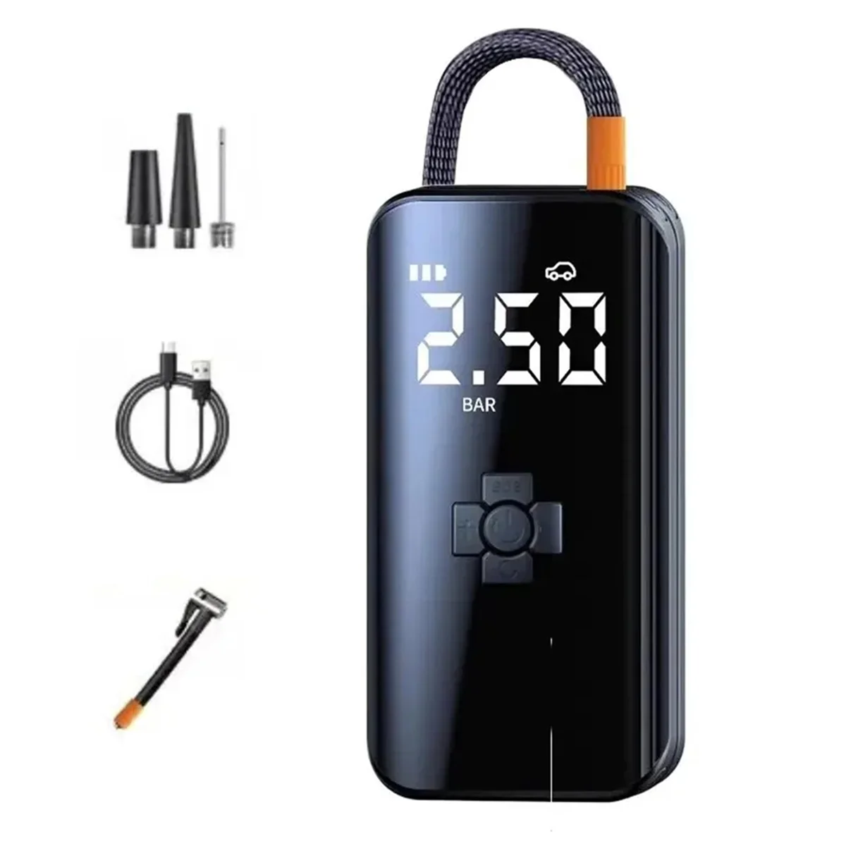 1 шт. автомобильный насос для накачивания портативный беспроводной шинный