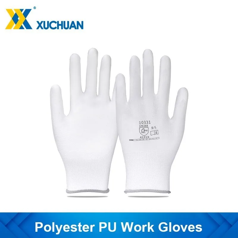 

Work Gloves,13 Gauge Polyester PU Coated Glove for Automotive,Electronics,Machinery and Equipment,Transportation