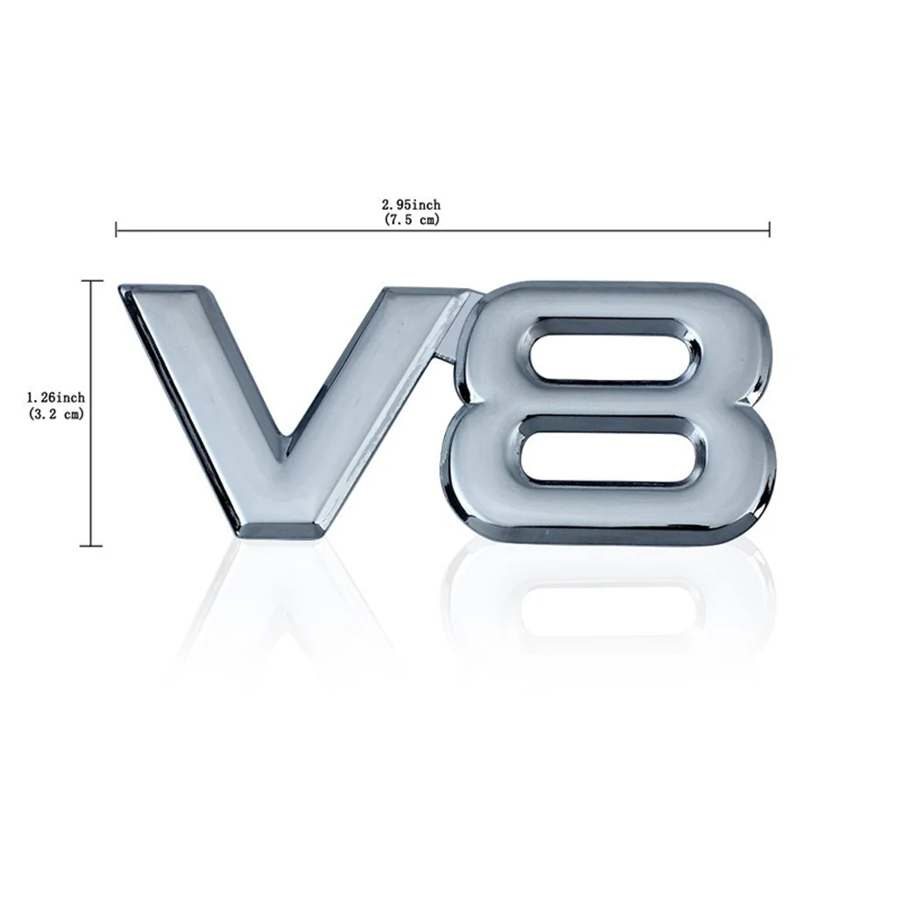 1 шт. 3D металлический хром V6 V8 наклейка на автомобиль логотип эмблема наклейка значок наклейка на кузов автомобиля
