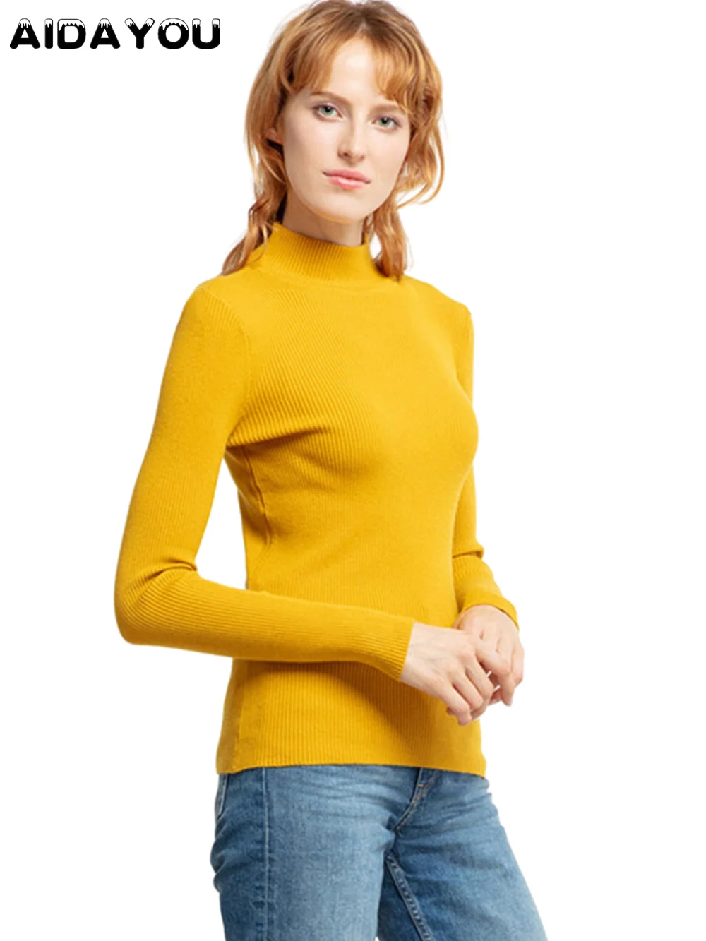 

Womens Sweaters Pullovers Turtleneck Autumn Winter Long Sleeve Outwear for Home Homewear ouc627