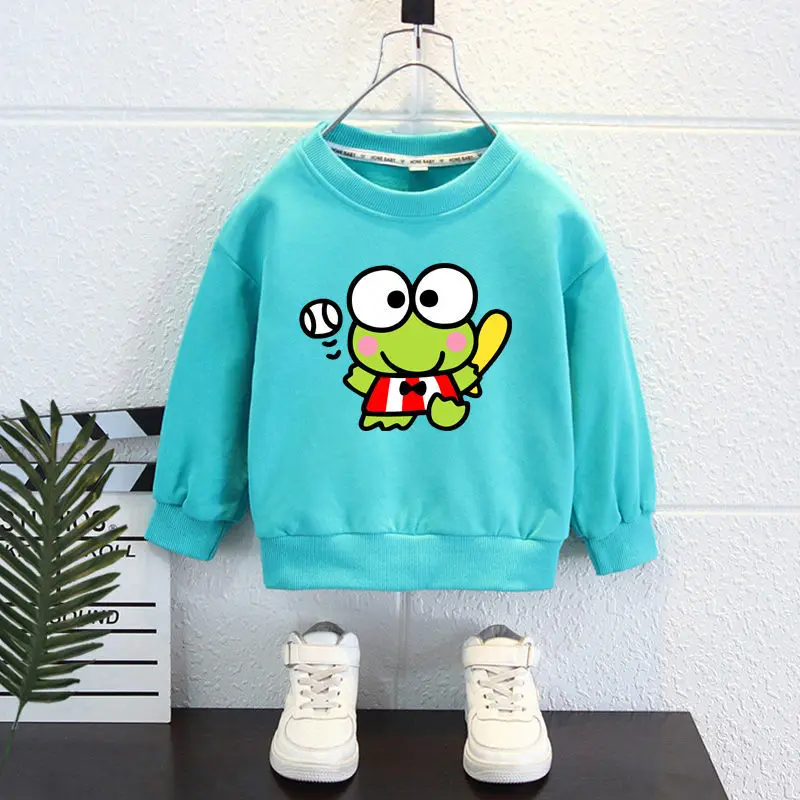 

Детская толстовка Sanrio Keroppi, с мультяшным принтом, без шляпы, на осень и зиму