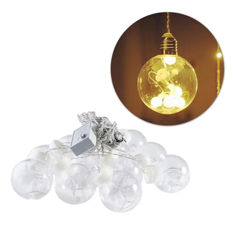 

2.5 Meters String Lights with LED Warm White Bulbs Christmas Lights Party Garden Patio Rope Lights for Christmas