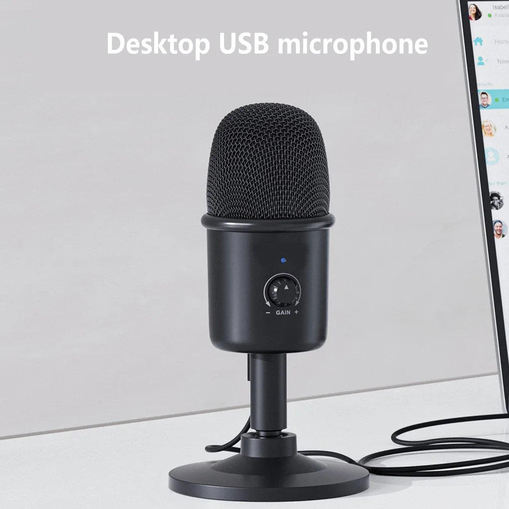 

Конденсаторный микрофон для видеообщения, компьютер, ноутбук, USB-микрофон