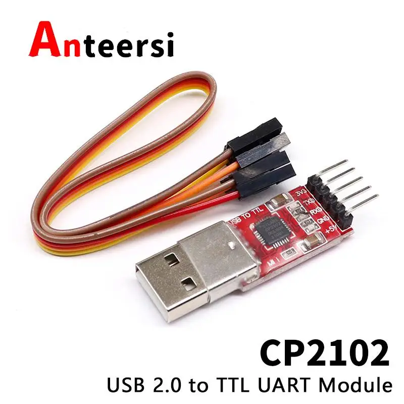 

5-контактный модуль CP2102 USB 2,0 в TTL UART, 6-контактный последовательный преобразователь STC, замена адаптера FT232, модуль питания 3,3 в/5 в для arduino