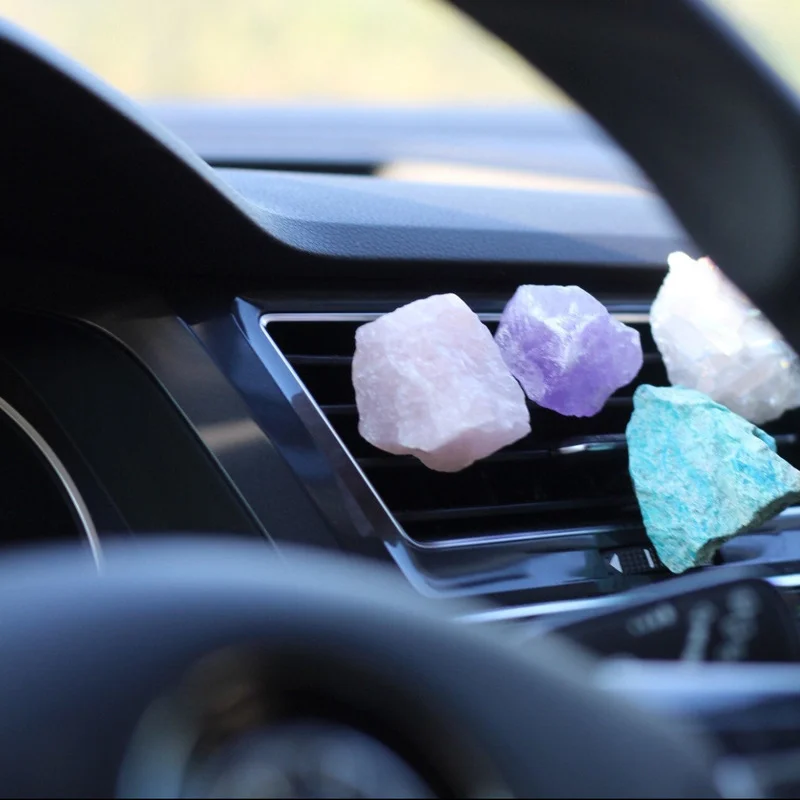 20pc Natural Raw Crystal Stone Car Air Outlet Clip Healing Lucky Gem Car Interior Jewelry Accessories Women Gift Home Decor 20pc Natural Raw Crystal Stone Car Air Outlet Clip Healing Lucky Gem Car Interior Jewelry Accessories Women Gift Home Decor