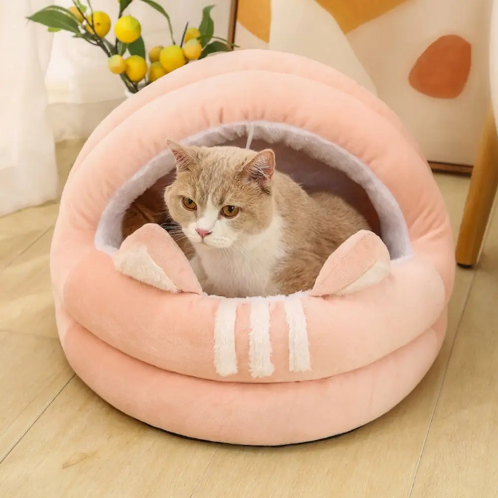 

Милая кошачья кровать для глубокого сна, коврик для корзины, домик для котят, палатка, уютная Лежанка для кошек, зимняя теплая Лежанка для маленьких и средних щенков