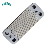 12 Plates Heat Exchanger 304 Plate Mini Stainless Steel Heat Exchanger Used for Gas Boilers