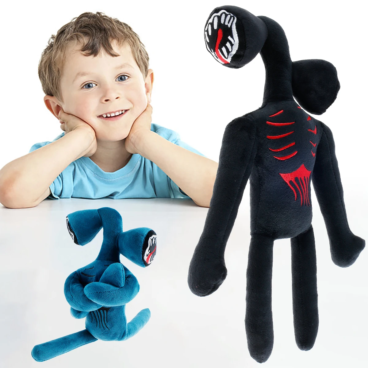 

40CM Anime Siren Head Plush Doll Toys Scary Black White Red Sirenhead Cat Soft Cartoon Stuffed Figure Children's Gifts
