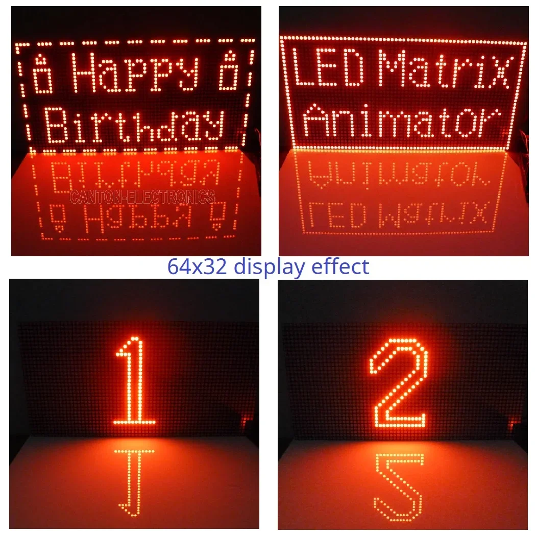 С кодом эскиза 64x16 матричный светодиодный экранный модуль для Arduino UNO MEGA NANO MICRO