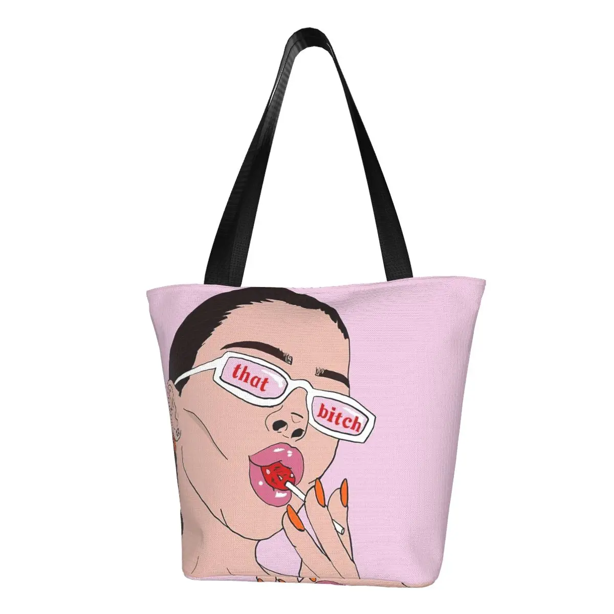 Kaylie Cardashian Polyester outdoor girl handbag, woman shopping bag, shoulder bag, canvas bag, gift bag