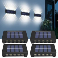 solar power led garden wall lights outdoor waterproof decoration street solar lamp for patio fence porch balcony
