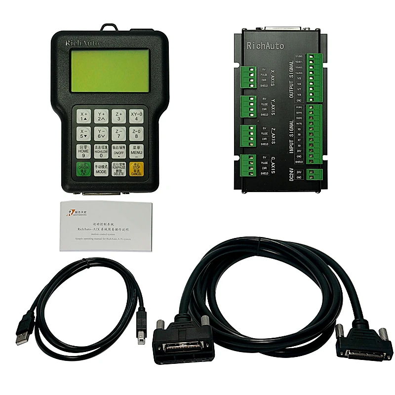 

Оригинальный контроллер ЧПУ RichAuto dsp A11S с дистанционным управлением, USB 3-осевой контроллер ЧПУ маршрутизатора