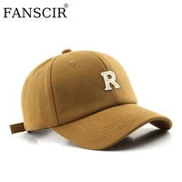 fashion baseball cap for men women cotton letter r embroidery patch hat hip hop snapback hat adjustable summer visors sun caps