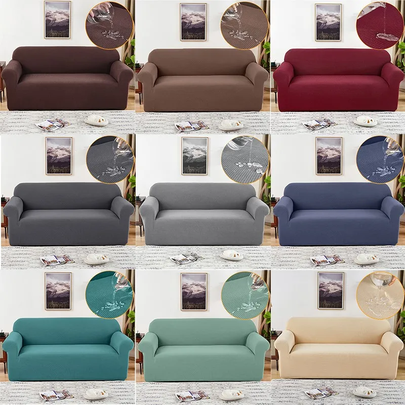 Waterproof Sofa Cover Armchair Slipcover 1/2/3/4 Seater Cover Stretch Plaid Sofa Cover Furniture Protector For Home Living Room images - 6