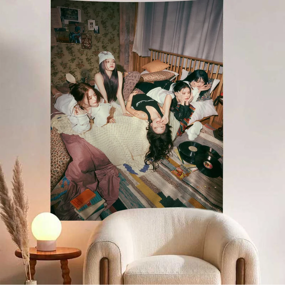 Kpop G-Gidle аниме гобелен искусство научная фантастика комната Домашний Декор
