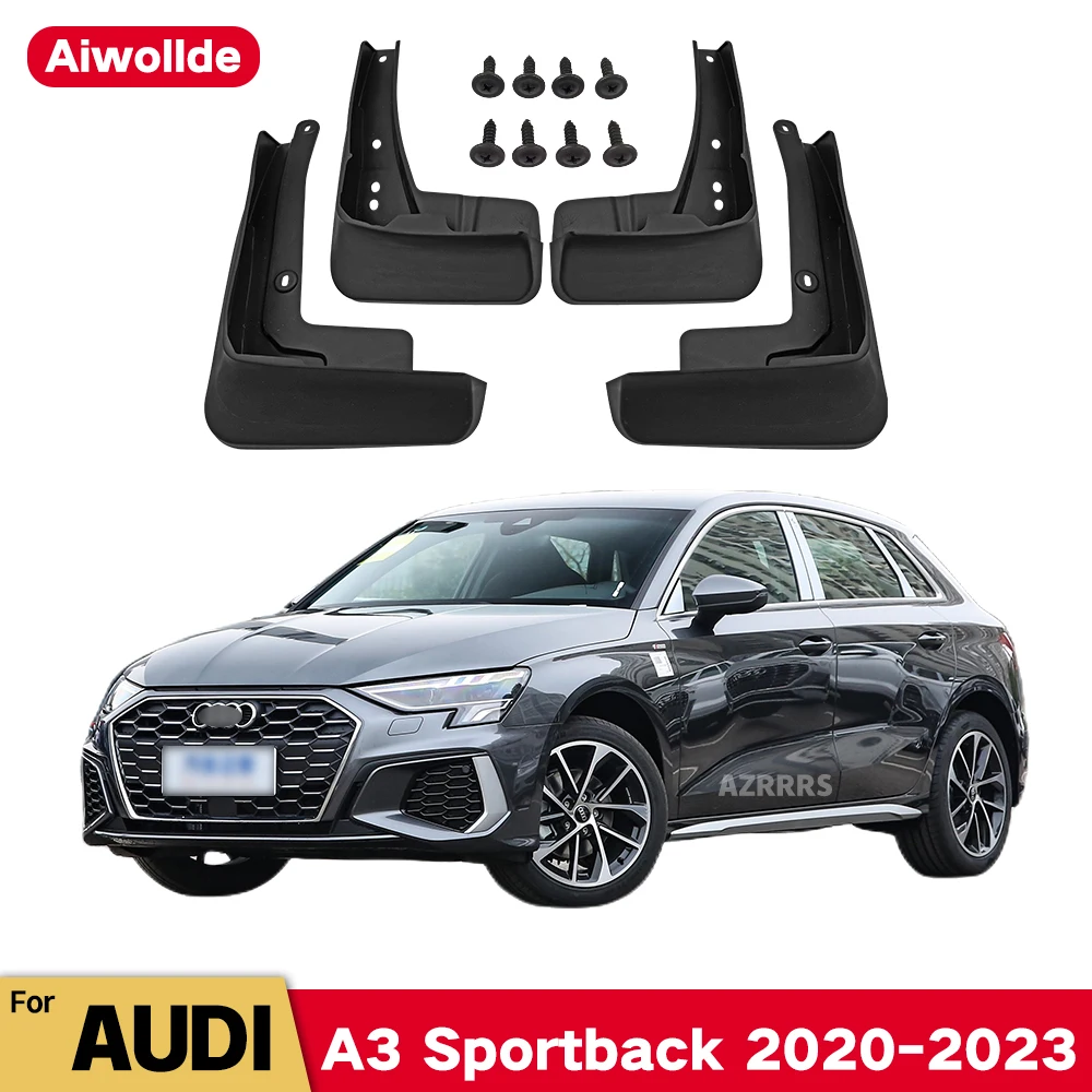 

MudFlaps For AUDI A3 Sportback TFSI E G-tron 2020-2023 Mudguards Mud Flaps Splash Guards Wheels Fender Car Accessories 4Pcs