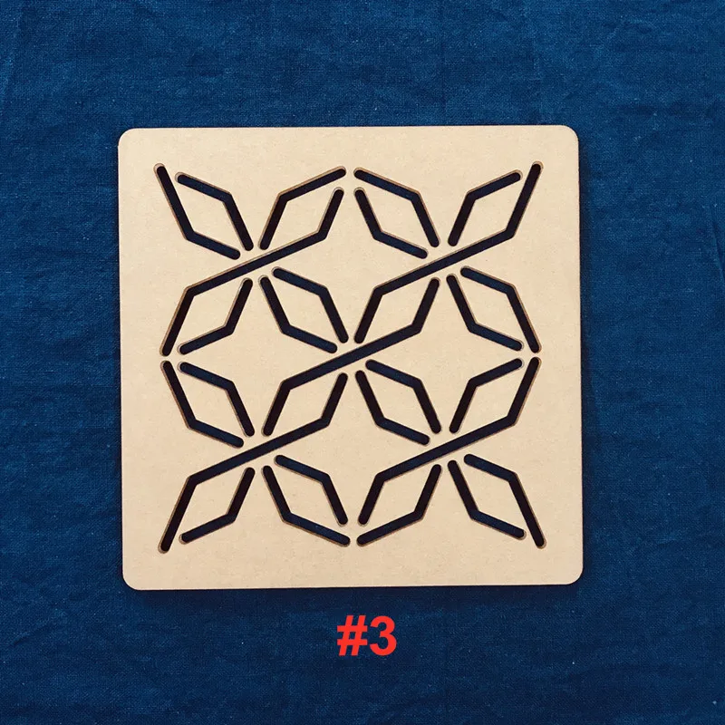 Classic Acrylic Sashiko Templates Stencil Drawing Template Embroidery Pattern |