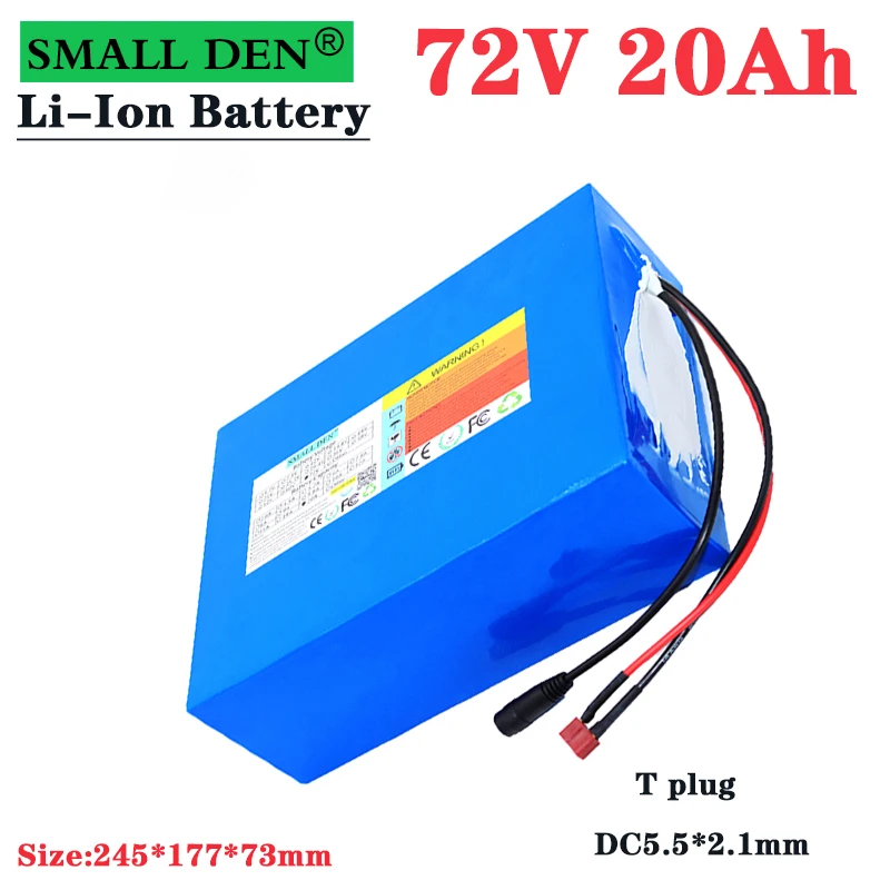 New 72V 20Ah 21700 Lithium Battery Pack 20S4P 84V Electric Bicycle Scooter Motorcycle BMS 3000W High Power Battery