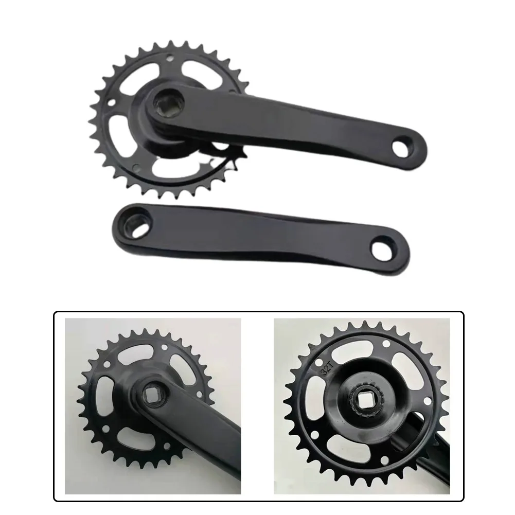 

Bike Single Speed Chainset Crank Chainwheel Aluminum Alloy MTB Road Mountain Bicycle Crankset Fixie Road 32T Parts