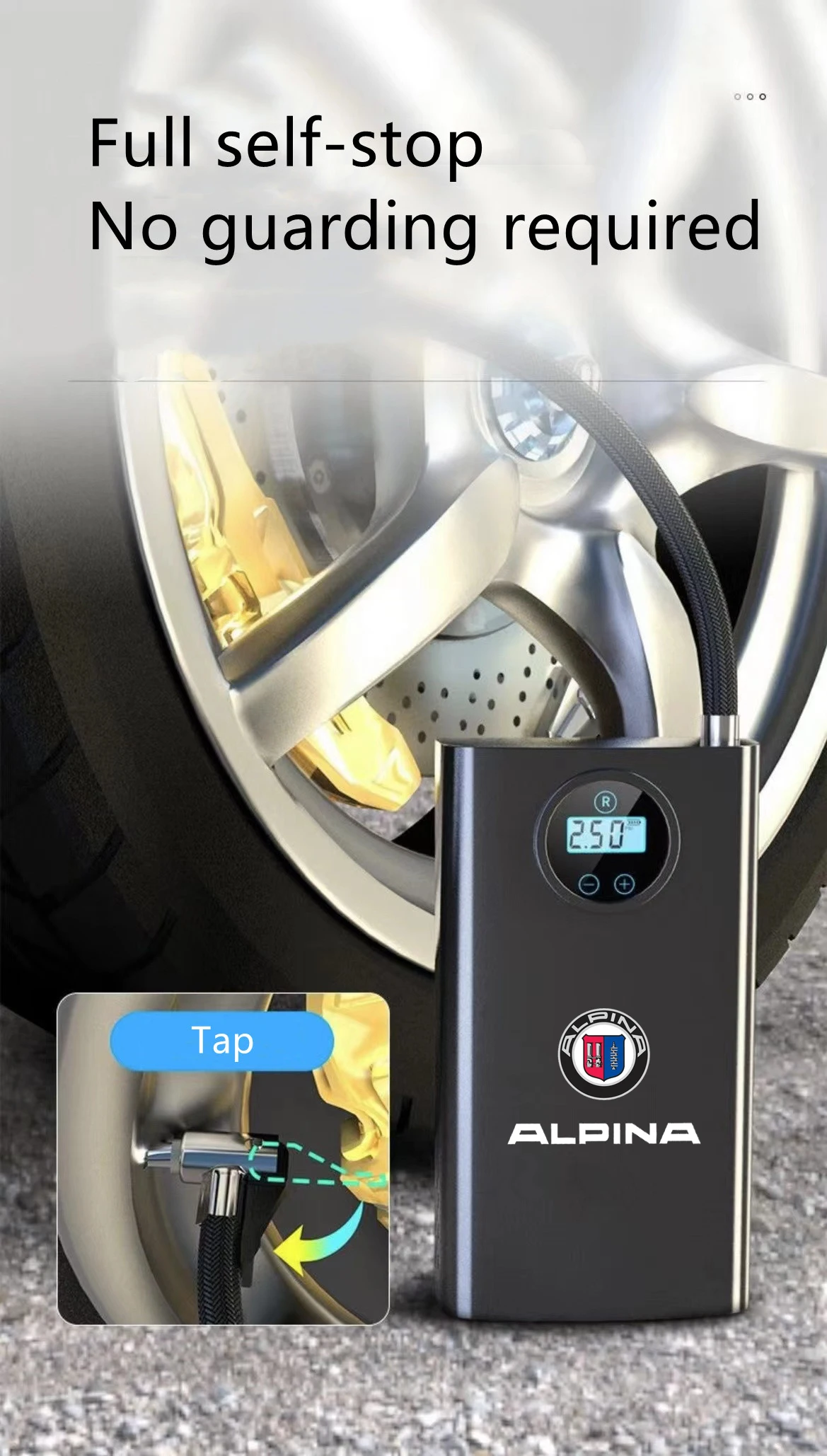 

Car Electrical Air Pump Mini Portable Wireless Tire Inflatable Pump Inflator Air Compressor Pump for BMW Alpina M 3 5 6 X1 X3 X5