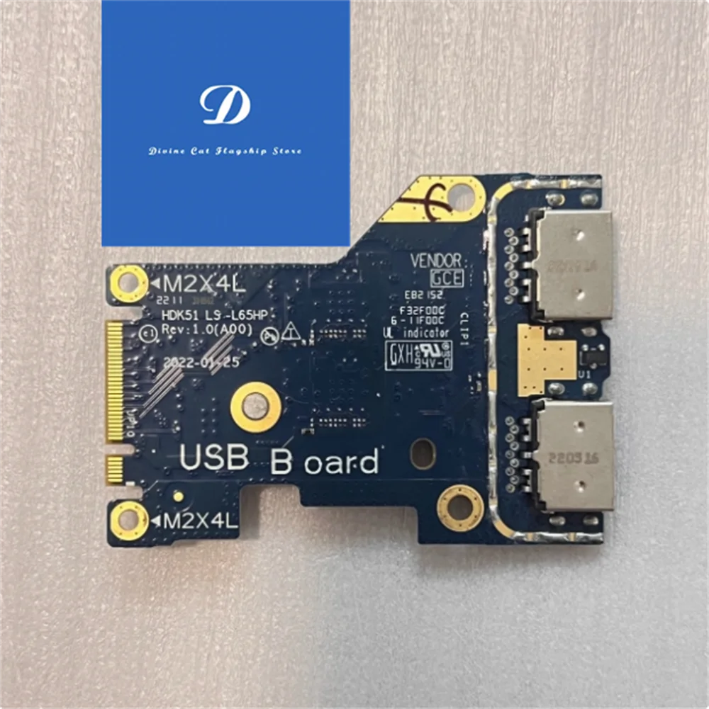 ДЛЯ Dell G15 5515 5511 5510 LS-L65HP аудио сетевой порт USB плата