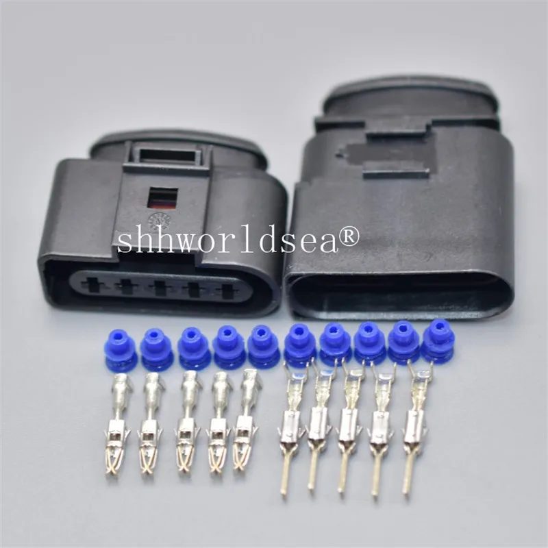 1 компл. 5 контактов 3,5 мм 1J0973725 разъем для автомобильной катушки зажигания разъем датчика водонепроницаемый Женский или Мужской Разъем 4D0973725 для VW Audi