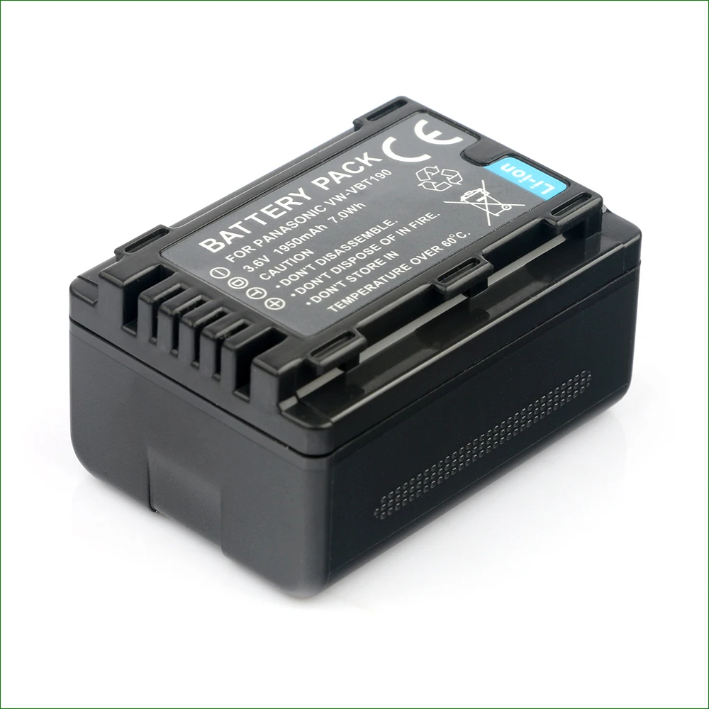 Для Panasonic VW-VBT190 3 6 В 1950 мАч аккумулятор для цифровой камеры совместимый с HC-V770 HC-V777
