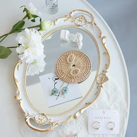 ins retro phnom penh mirror storage tray for jewelry light up rolling tray trays decorative fruit plate serving tray platos