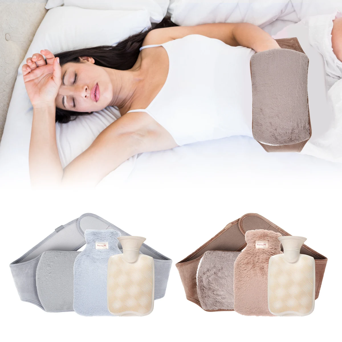 

3 шт., Портативная сумка для горячей воды, 1000 мл