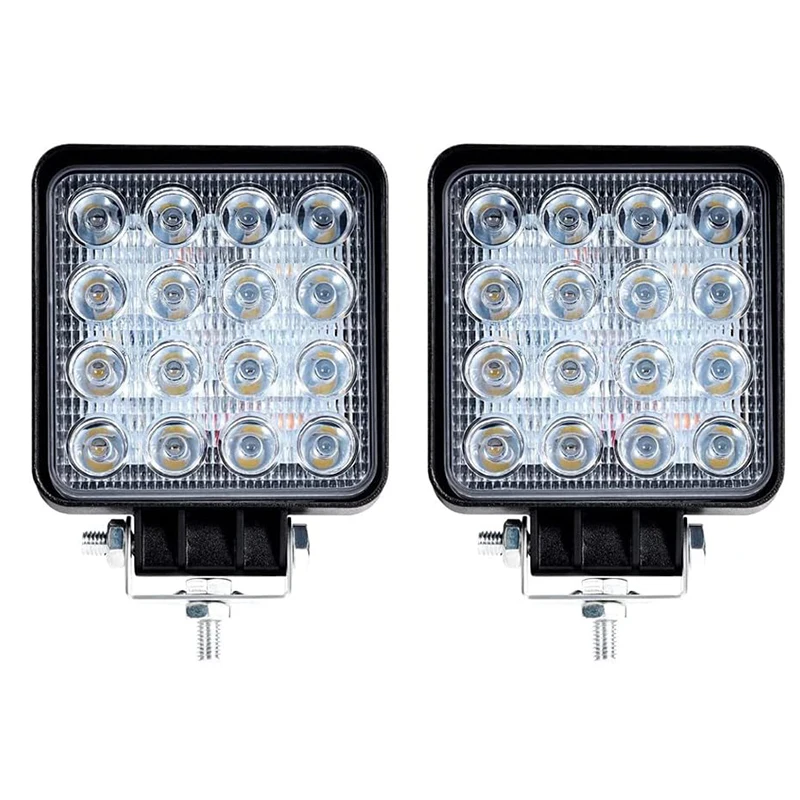 

Ультратонкая Светодиодная Рабочая Фара 48 Вт, Точечный Луч, 12 В/24 В, Противотуманные Фары Для Грузовиков, Тракторов